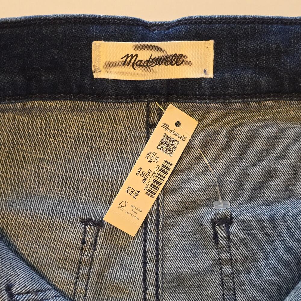 Madewell Jeans Womens Size 25T Blue The Tall Emmy Wide Leg High Rise Stretch NWT - Picture 3 of 14